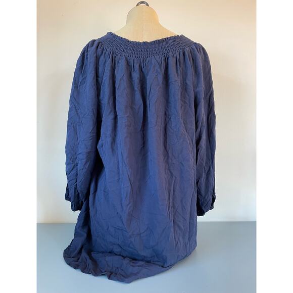 Lane Bryant womens blue top size 14/16 - Picture 3 of 7
